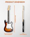 STRICH 39" Electric Guitar Starter Kit with Amp