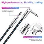 Sovvid 10FT Right Angle Guitar Instrument Cable