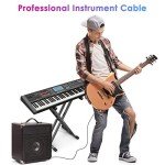 Sovvid 10FT Right Angle Guitar Instrument Cable