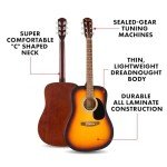 Fender FA-25 Dreadnought Acoustic Guitar with Lessons