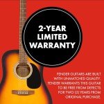 Fender FA-25 Dreadnought Acoustic Guitar with Lessons