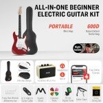 Donner 39-Inch Electric Guitar Starter Kit – Red
