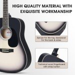 ADM Dreadnought Acoustic Guitar Starter Kit Bundle