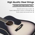 ADM Dreadnought Acoustic Guitar Starter Kit Bundle