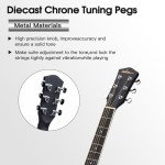 ADM Dreadnought Acoustic Guitar Starter Kit Bundle