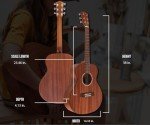 Bamboo Acoustic Guitar Beginner Kit for All Ages