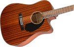 Fender CD-60SCE All Mahogany Acoustic-Electric Guitar Bundle