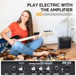 Glarry Full-Size 4-String Bass Guitar Set