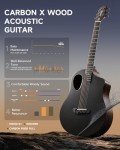 Donner 38" Carbon Fiber Acoustic Guitar Kit