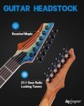 Leo Jaymz Monsoon Series Electric Guitar - Blue