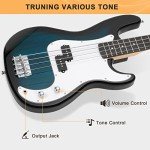 Glarry Electric Bass Guitar Starter Kit with AMP