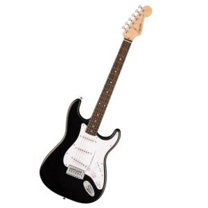 Squier Stratocaster Electric Guitar - Beginner Friendly, Black