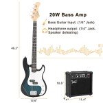 Glarry Electric Bass Guitar Starter Kit with AMP