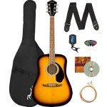 Fender FA-125 Sunburst Acoustic Guitar Bundle