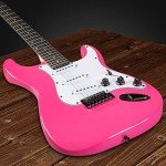 LyxPro 39" Full Size Electric Guitar Starter Kit - Pink