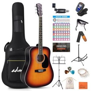 41" Dreadnought Acoustic Guitar Starter Kit - Sunburst