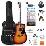 41" Dreadnought Acoustic Guitar Starter Kit - Sunburst
