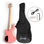 Fojill FBIB-60 Electric Bass Guitar - Pink
