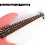 Fojill FBIB-60 Electric Bass Guitar - Pink