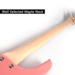 Fojill FBIB-60 Electric Bass Guitar - Pink