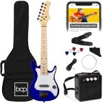 Metallic Blue 30in Kids Electric Guitar Starter Kit