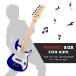 Metallic Blue 30in Kids Electric Guitar Starter Kit