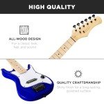 Metallic Blue 30in Kids Electric Guitar Starter Kit