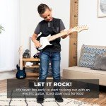 Metallic Blue 30in Kids Electric Guitar Starter Kit