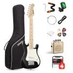 Donner 30" Kids Electric Guitar Starter Kit Black