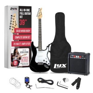 LyxPro 39" Electric Guitar Starter Kit with Amp
