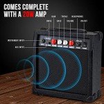 LyxPro 39" Electric Guitar Starter Kit with Amp