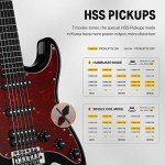 Donner DST-200 39" Electric Guitar - Void Black