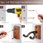 Guitar Wall Mount Hangers - 2 Pack