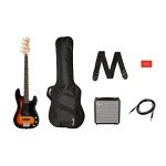 Fender 4-String Bass Guitar Package - Sunburst