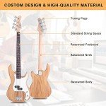 Glarry Full-Size Electric 4-String Bass Guitar