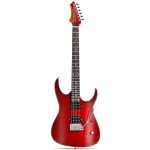 Leo Jaymz Hurricane Electric Guitar - Red Double Cut