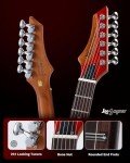 Leo Jaymz Hurricane Electric Guitar - Red Double Cut
