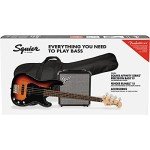 Fender 4-String Bass Guitar Package - Sunburst