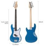 Full-Size Electric Bass Guitar Starter Kit - Black