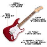 Fender Squier Stratocaster HSS Electric Guitar Dakota Red