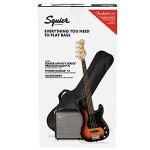 Fender 4-String Bass Guitar Package - Sunburst