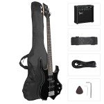 Glarry 4-String Electric Bass Guitar Bundle