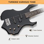 Glarry 4-String Electric Bass Guitar Bundle