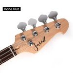 Fojill Full Size 4-String Electric Bass Guitar - Pink