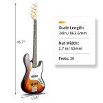 Ktaxon Electric Bass Guitar & 20W Amp Kit