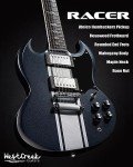 WestCreek RACER Double Cut Electric Guitar - Black