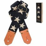 Nefelibata Woven Guitar Strap with Leather Ends