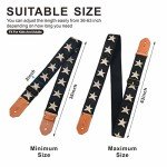Nefelibata Woven Guitar Strap with Leather Ends
