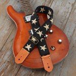 Nefelibata Woven Guitar Strap with Leather Ends