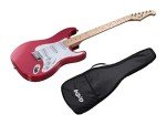 Monoprice Cali Classic Electric Guitar - Wine Red